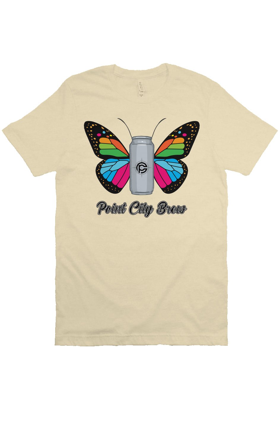 Fly Bella Cream T Shirt - Point City Brewing Company