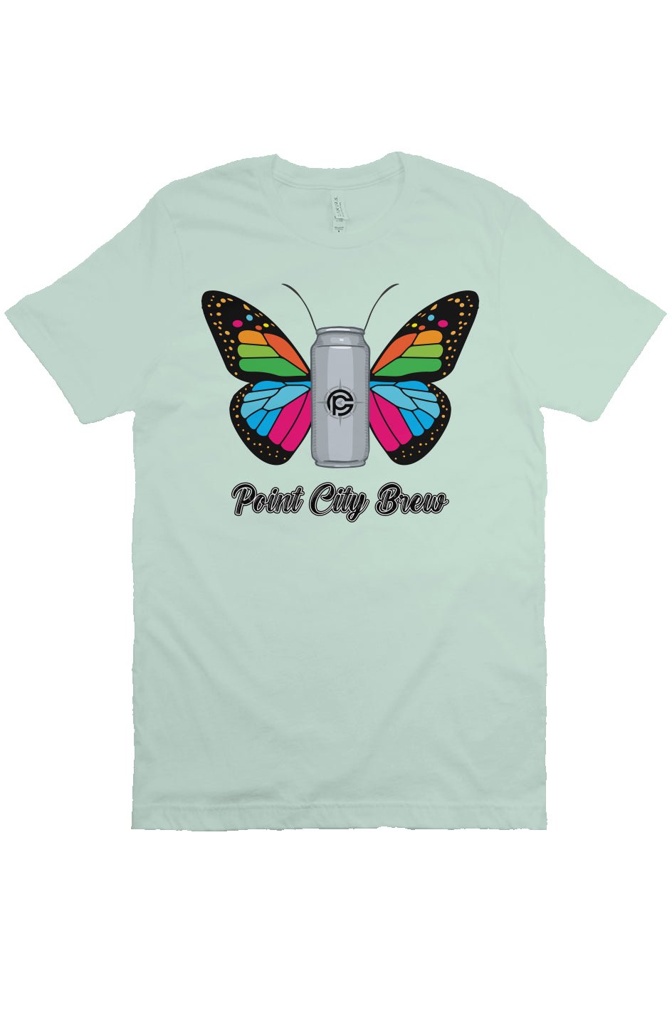 Fly Bella MInt T Shirt - Point City Brewing Company