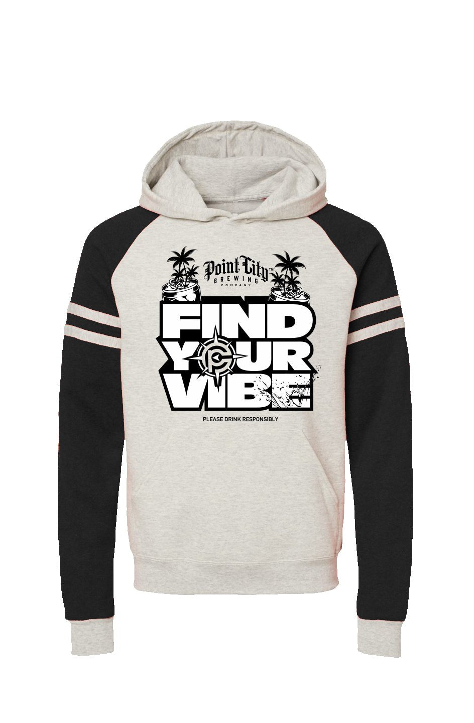 Varsity Colorblocked Raglan Hoodie - Point City Brewing Company