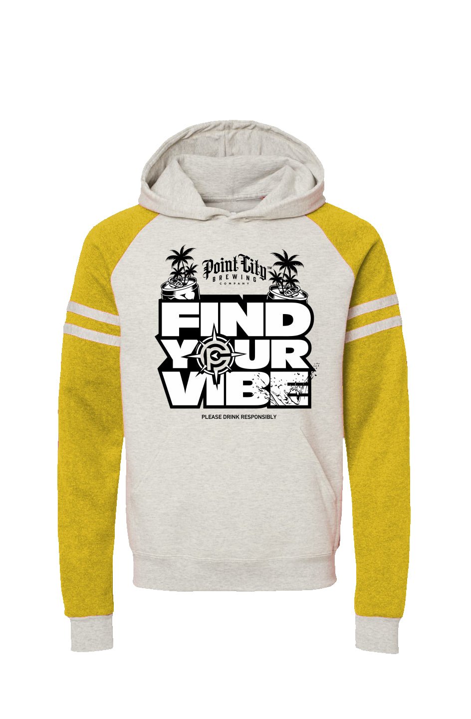 Varsity Colorblocked Raglan Hoodie - Point City Brewing Company