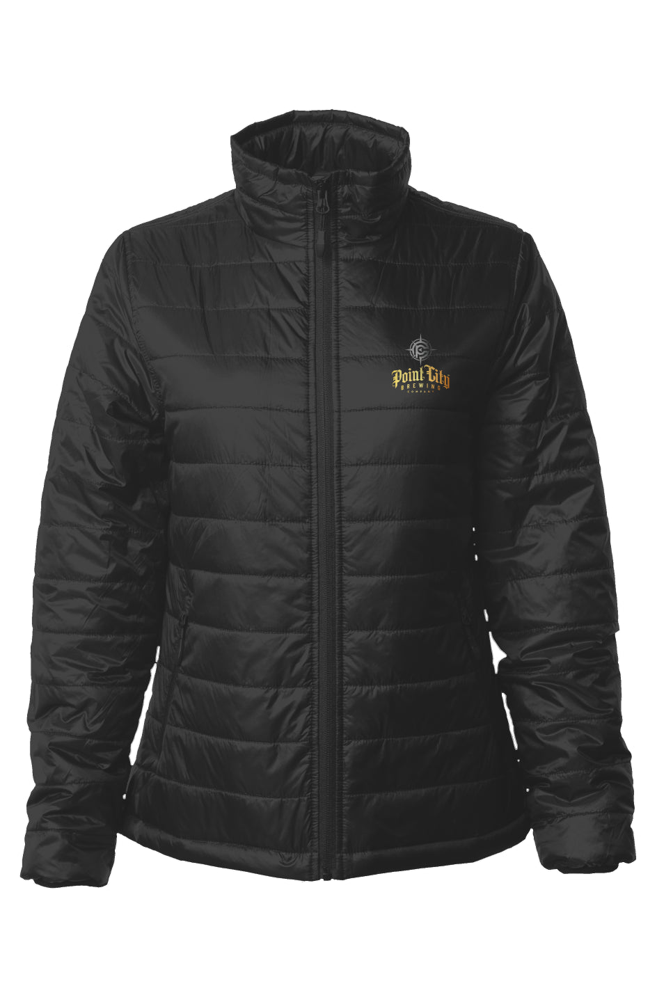 Womens Puffer Jacket - Point City Brewing Company